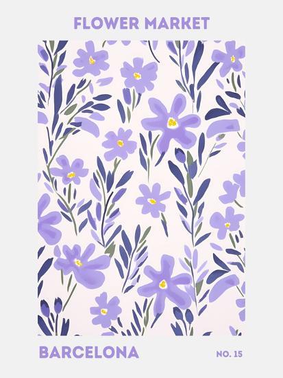 11X14 Flower Market Barcelona