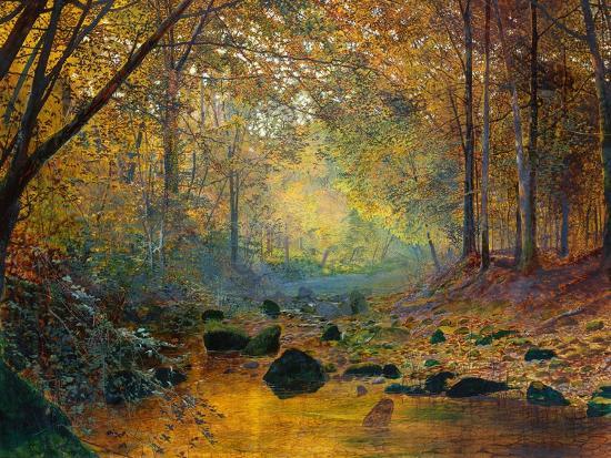 On the River Greta, Lake District, England by John Atkinson Grimshaw