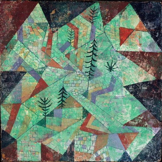 Wald Bau (Forest-Construction) by Paul Klee