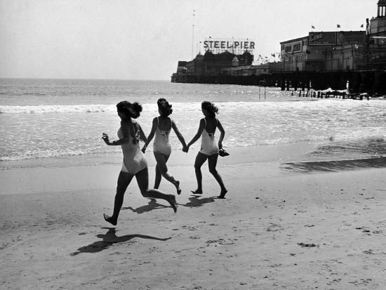 Beach at Atlantic City, the Site of the Atlantic City Beauty Contest