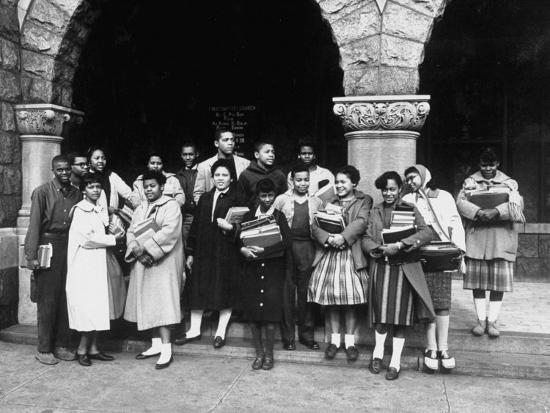 17 African American Students Newly Integrated into a High School