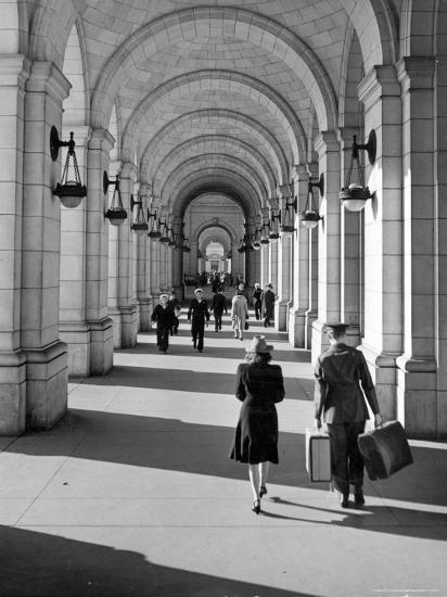 Arched Walkway at Front of Union Station