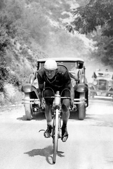 Tour De France 1929, 13th Leg Cannes/Nice on July 16 : Benoit Faure on the Braus Pass