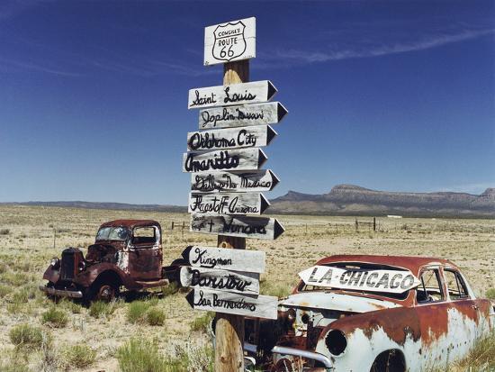 Route 66 Which Cross United States from Los Angeles to Chicago, Photo Taken in 2005