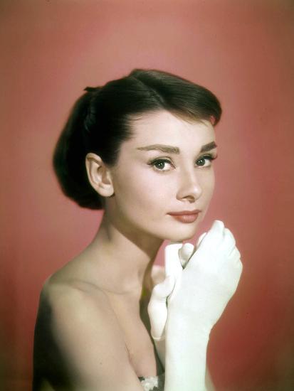 Portrait of the American Actress Audrey Hepburn, Photo for Promotion of Film Sabrina, 1954