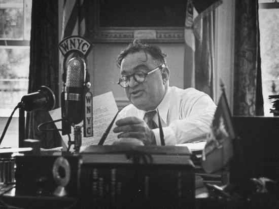 Mayor Fiorello LaGuardia Speaking on the Radio