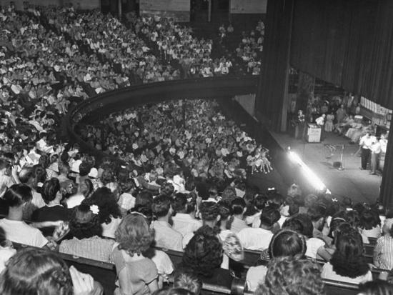 The Audience at the Grand Ole Opry, the Stage on the Right