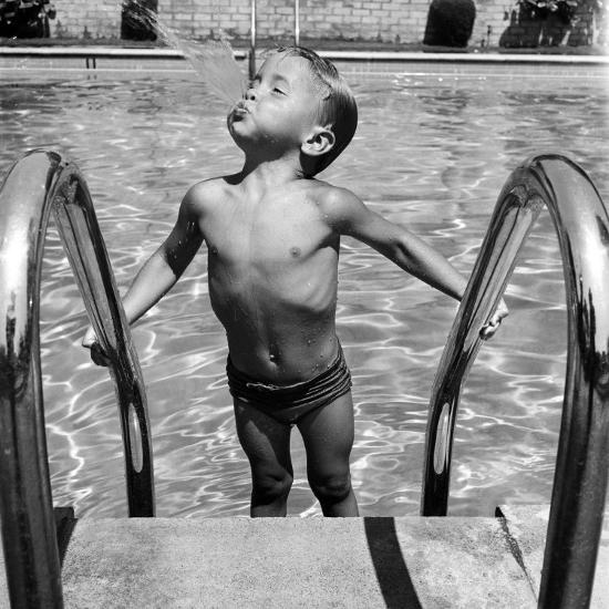 Duncan Richardson, 3-Year-Old Swimming Prodigy, Spouting Water Like a Whale, Town House Pool